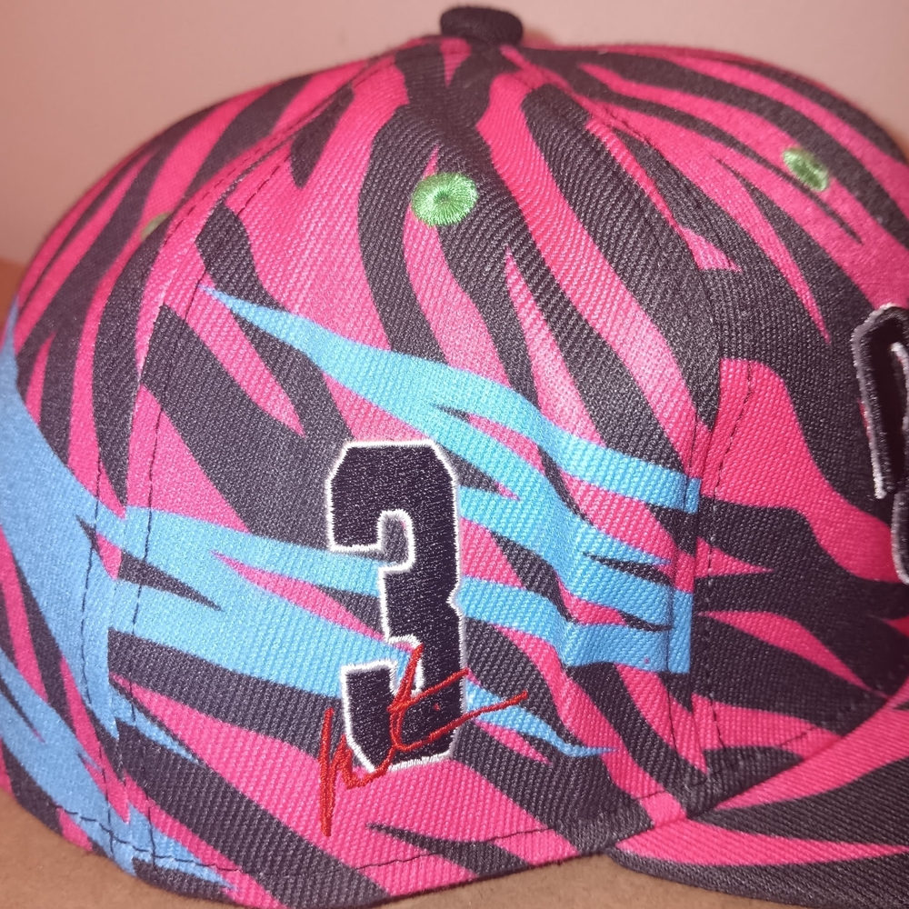 "Damn Gina" Sheneneh Pink and Black MARTIN Fitted Cap - Picture 2 of 6